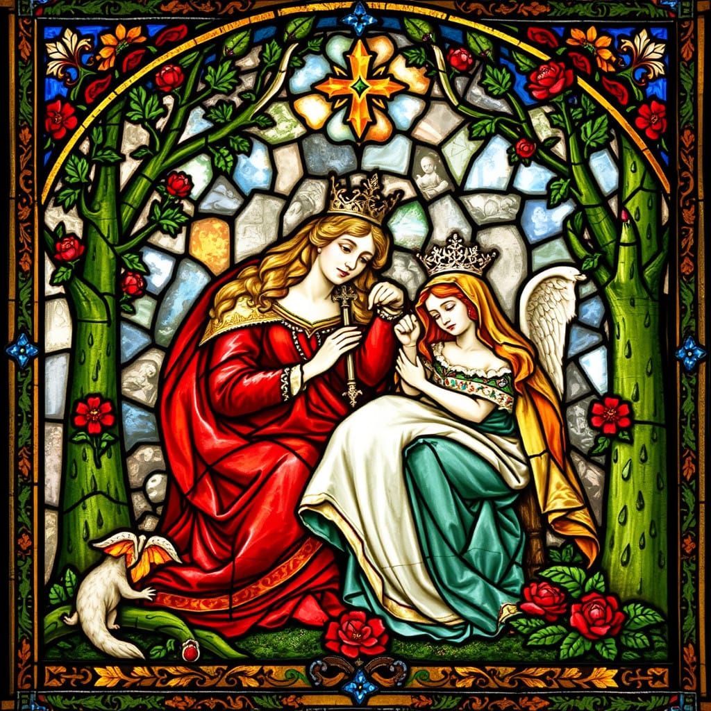 Royal Newborn in Vibrant Phad Style