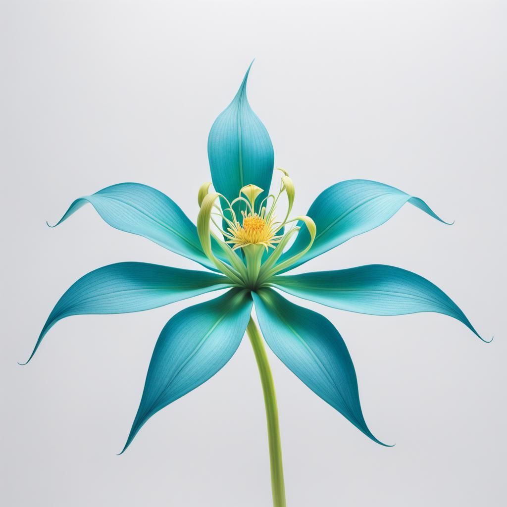 Extraterrestrial Brassia Flower in Modern 3D Render