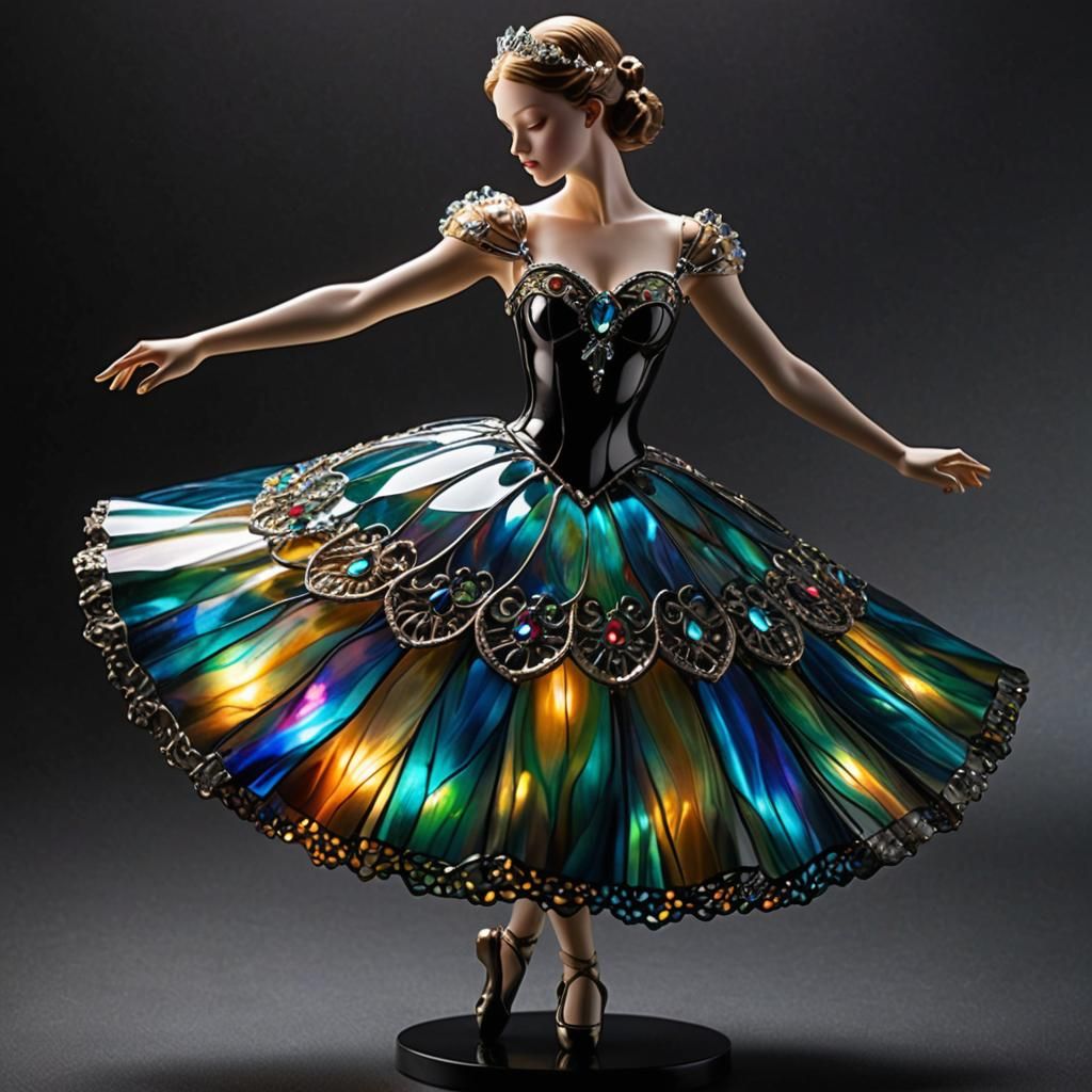 Tiffany Glass Ballerina