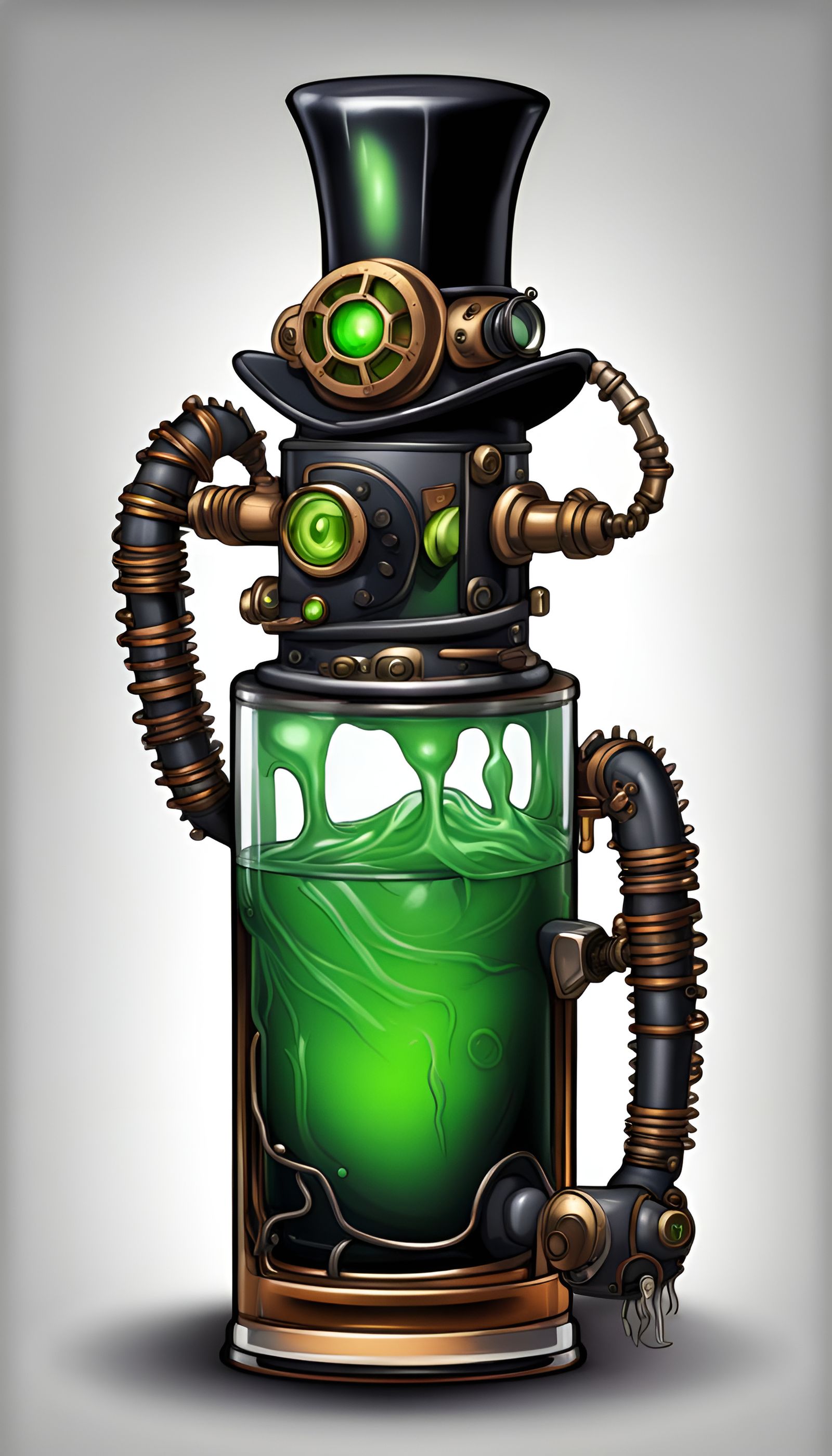 Steampunk Halloween Drink Creature in Dark Caramel