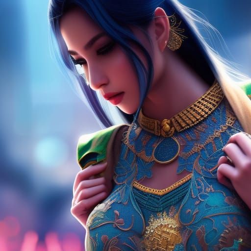 Moroccan Football Team Personified: Digital Art Portrait