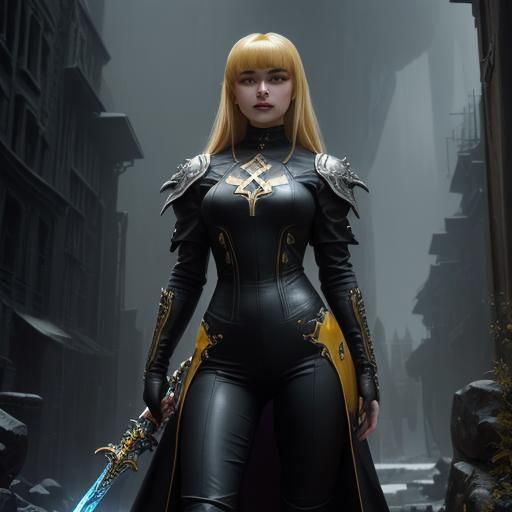 Illyana Rasputina as Dark Fantasy Concept Art
