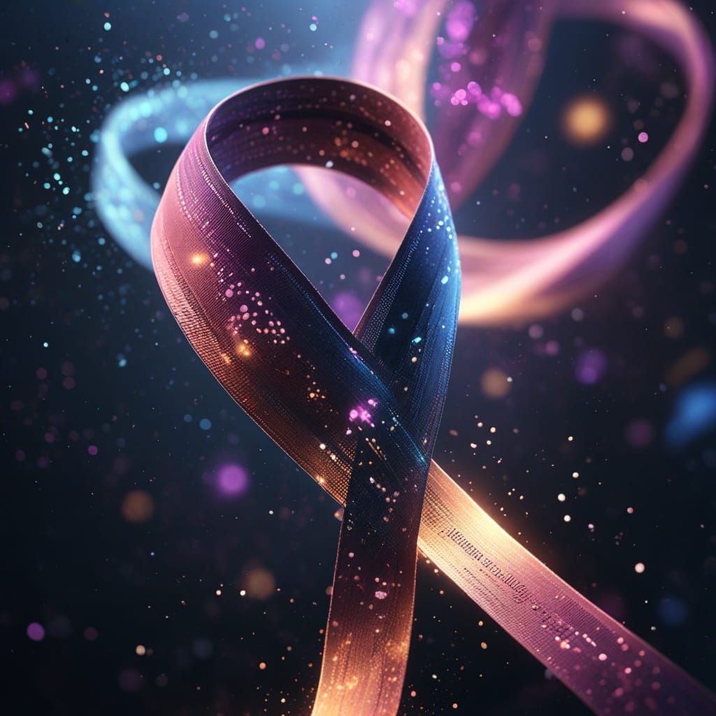 Fantasy Concept Art of Cancer Awareness Ribbon