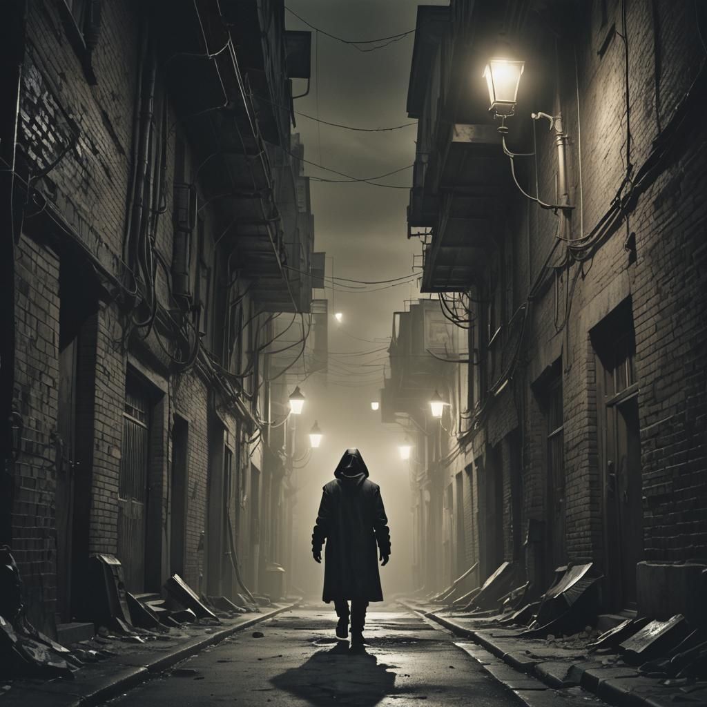 Dystopian Alleyway: Surrealism in the Style of Giger