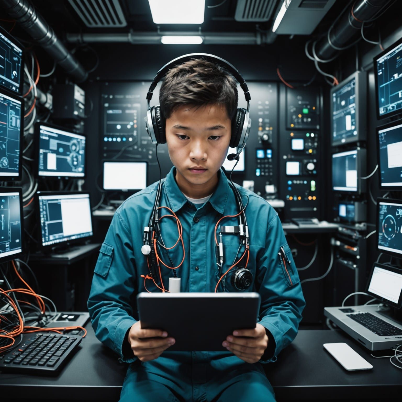 Abstract AI Interpretation of Technology