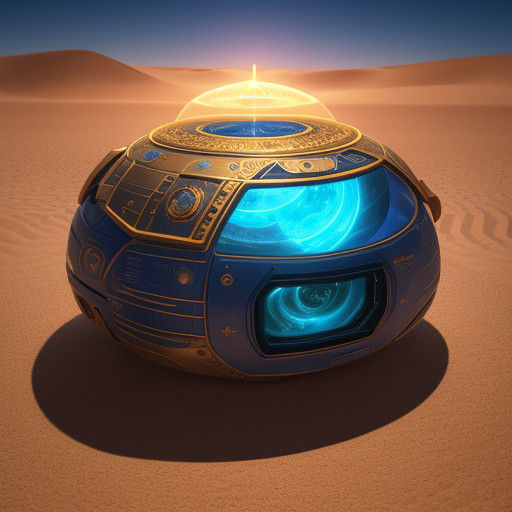 Surreal Nano-UFO Emerald Oasis