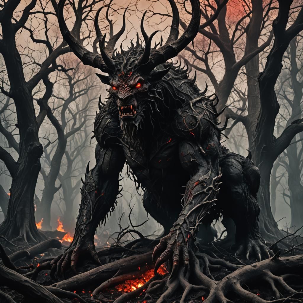 Fantasy Behemoth Breaching the Mortal Realm