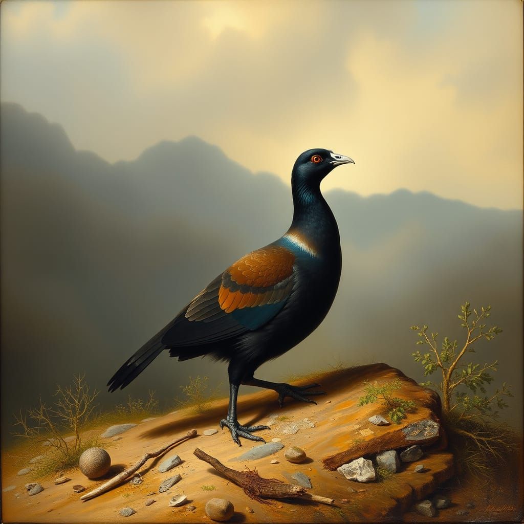 Ferdinand von Wright Black Grouse Painting