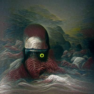 Terrifying Cyclops in Horror Style