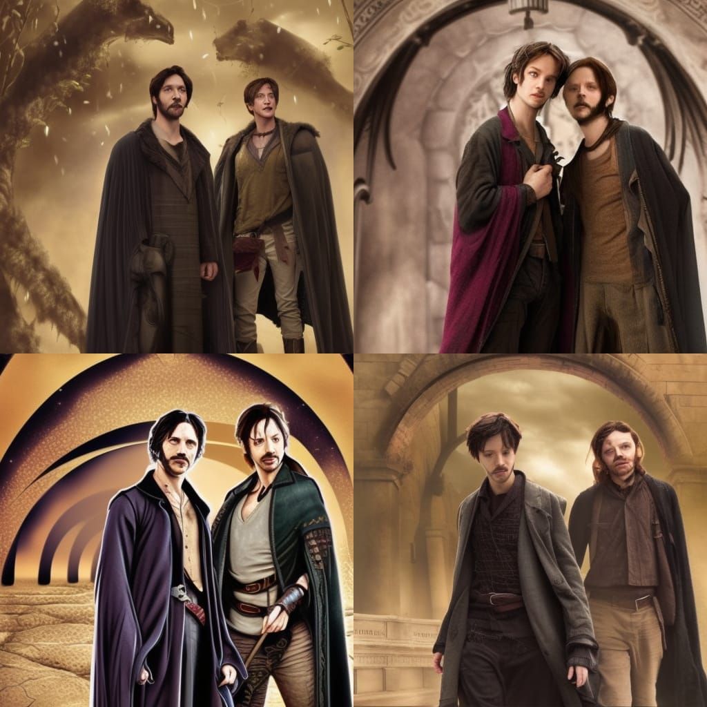 Remus Lupin and Sirius Black: Digital Matte Painting