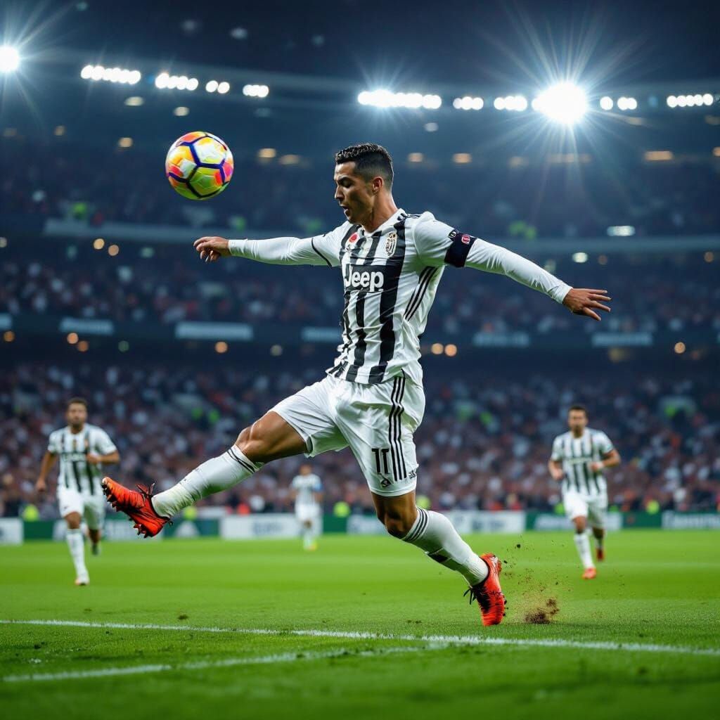 Cristiano Ronaldo Bicycle Kick Goal in Juventus Kit