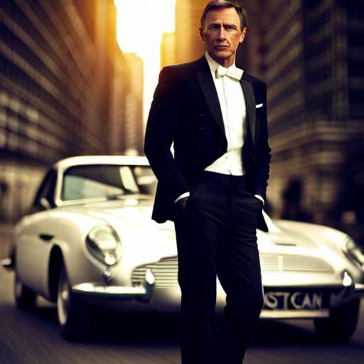 Cyberpunk James Bond Emerges from Aston Martin