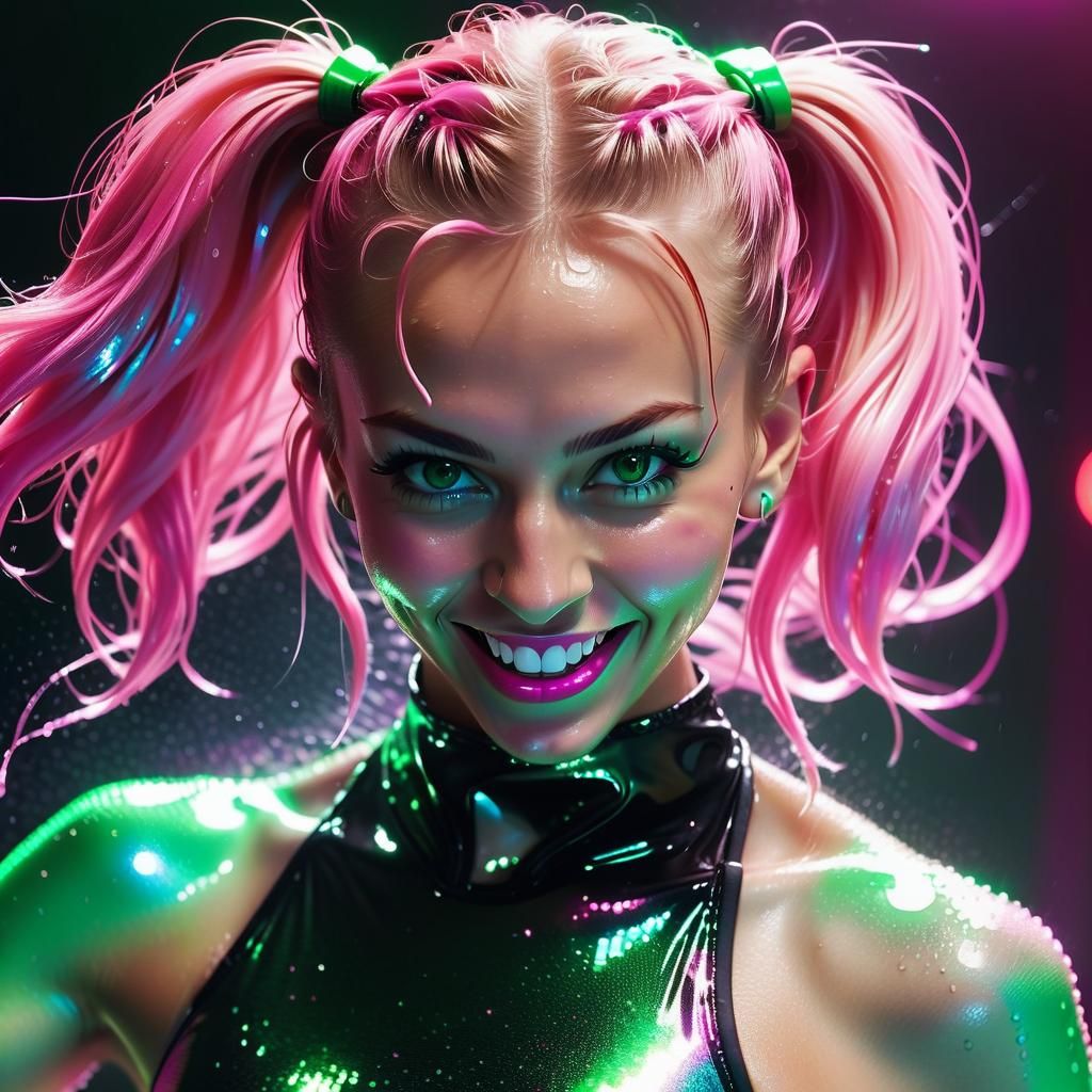 Pink Disco Bikini Dance, Nightclub Photography