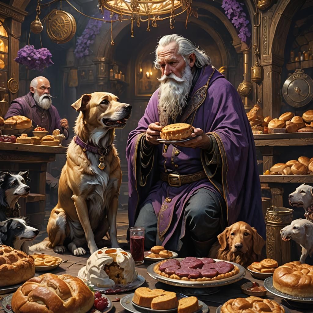 Dog and Pie: Dark Fantasy Concept Art