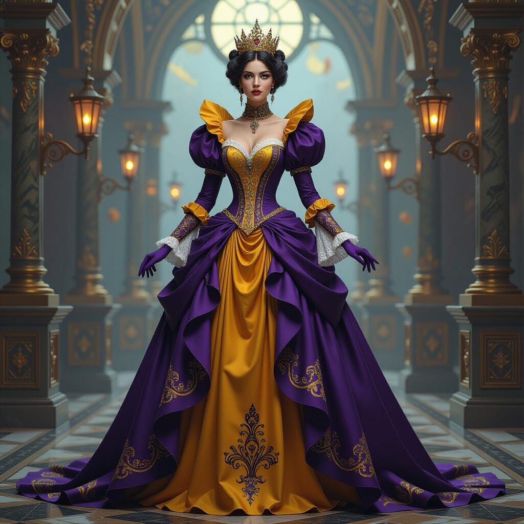 Queen of Ticking Time Bombs: Dark Fantasy Playing Card