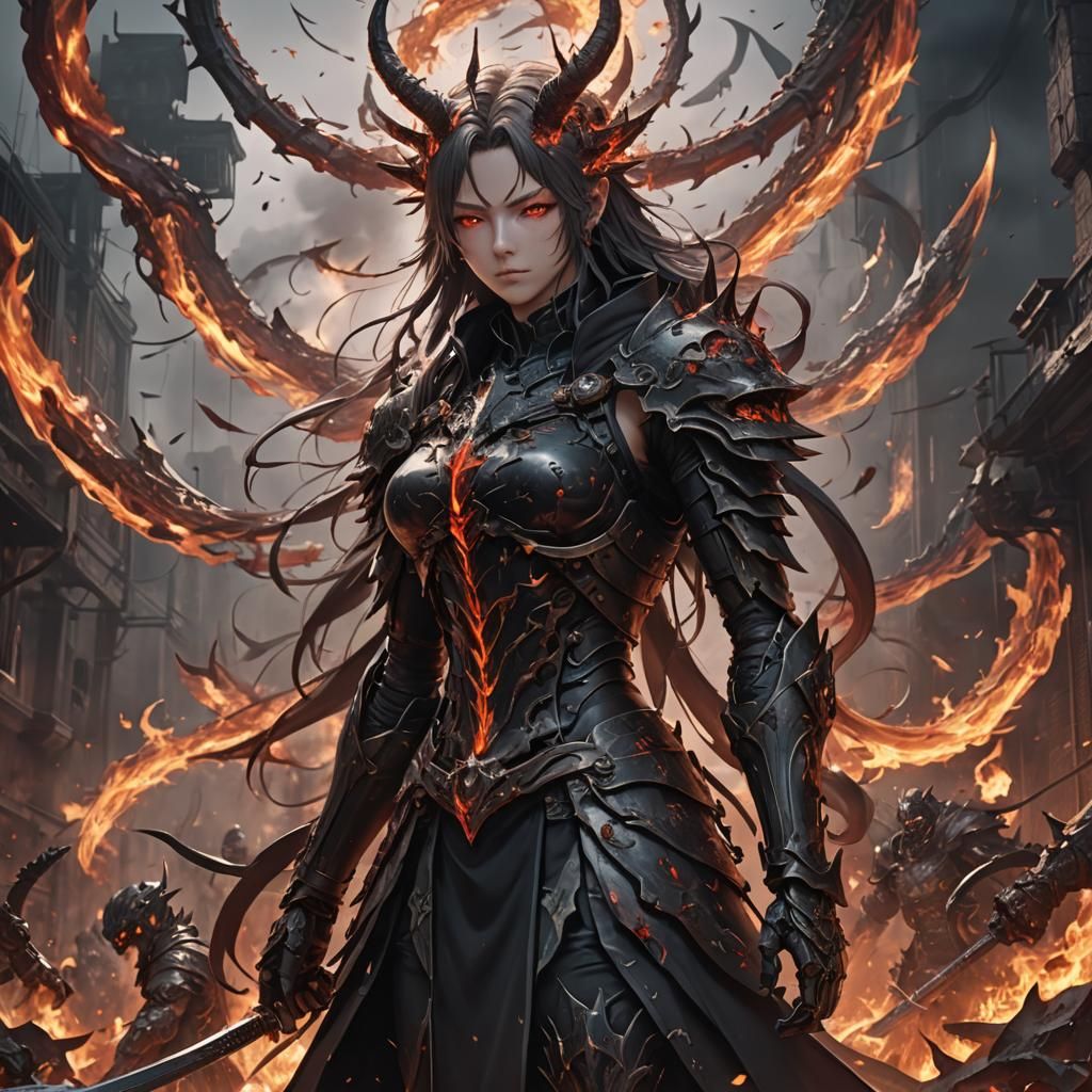 Hell's Coming: Detailed 3D Anime Art