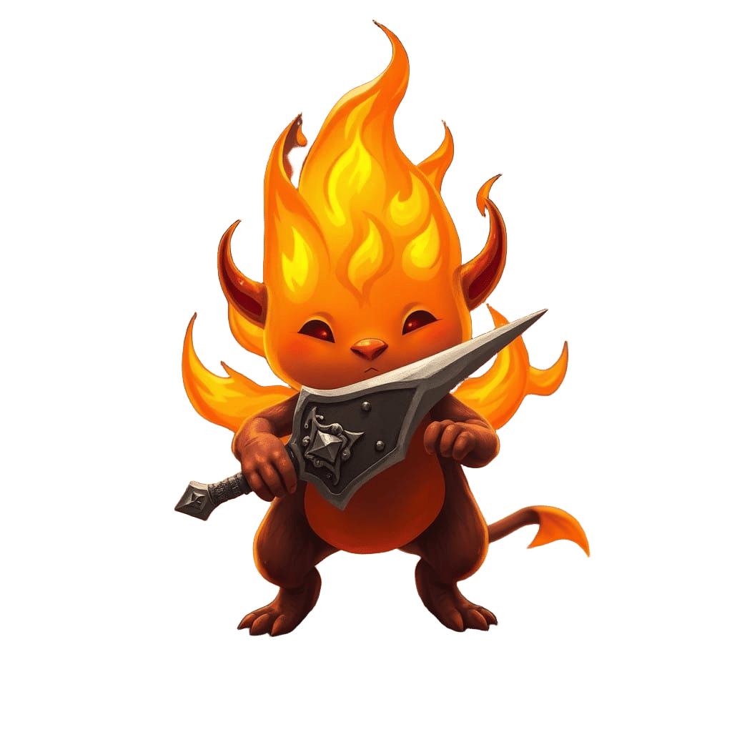 Whimsical Fantasy Creature with Medieval Flair