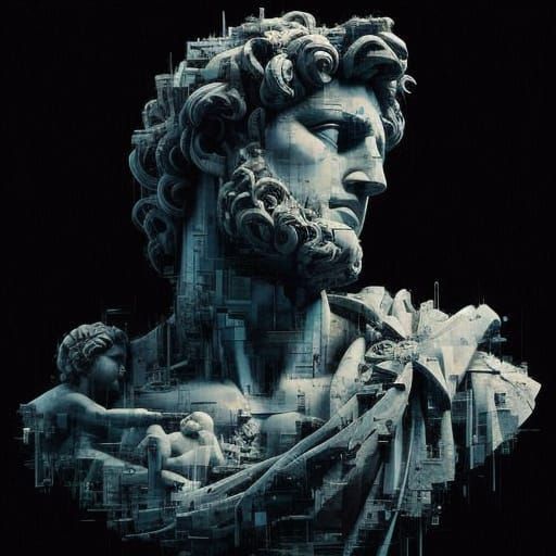 Digital Renaissance Dragon: A Fusion of Art and Data Corrupt...