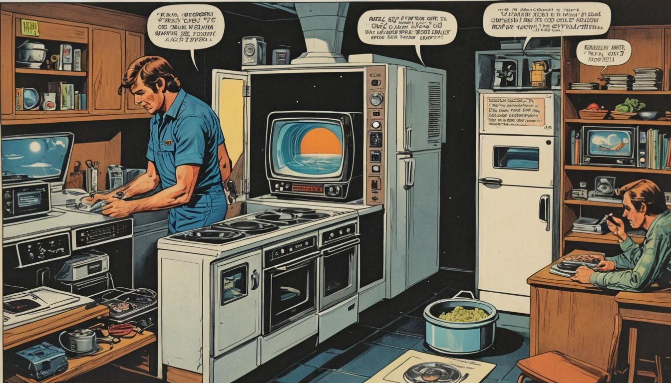 1976 UFO Home of the Future in Comic Book Art