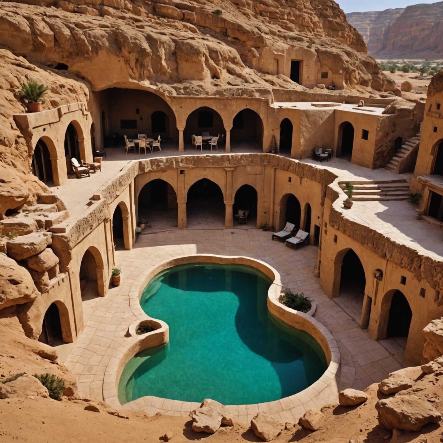 Cave Home with Courtyard in Libya