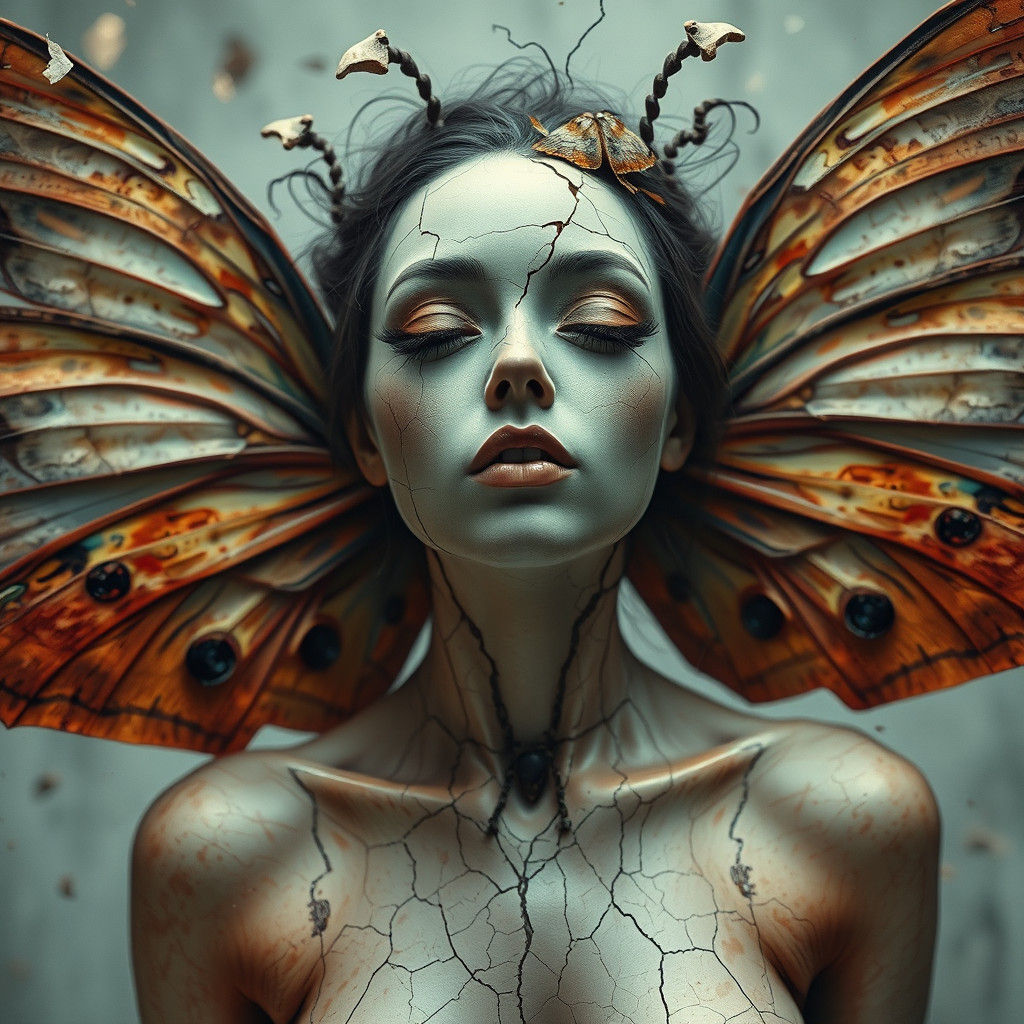 Cracked Ceramic Faerie in Earthquake