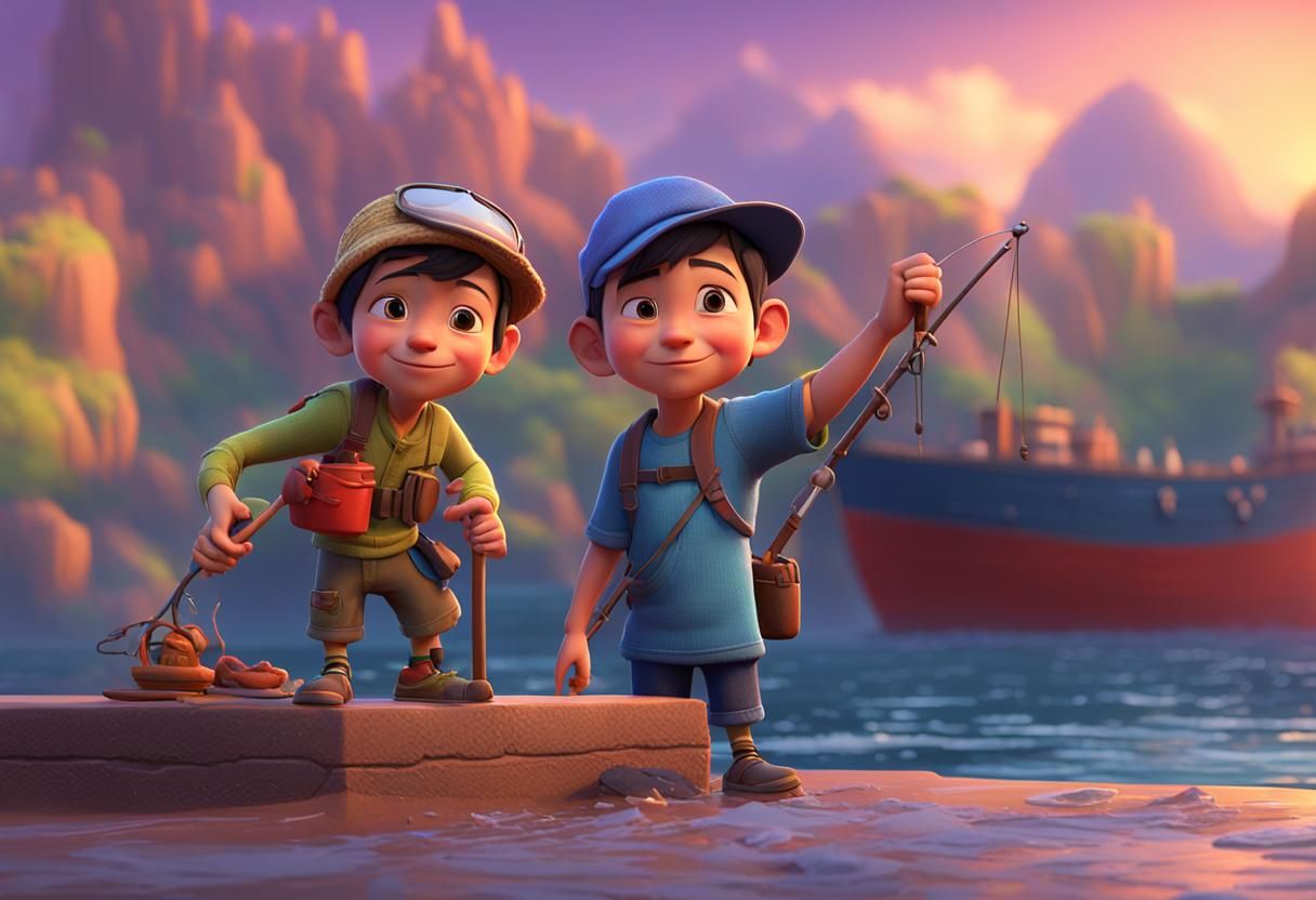 Young Boy Reimagined as Pixar-Style 3D Art