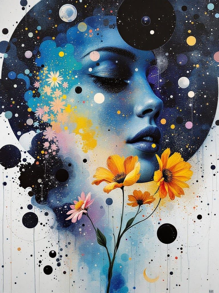 Space-Fi Flower Parchment Craft