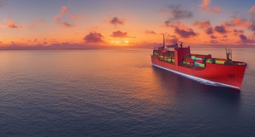 Swedish East India Ship in Tropical Caribbean