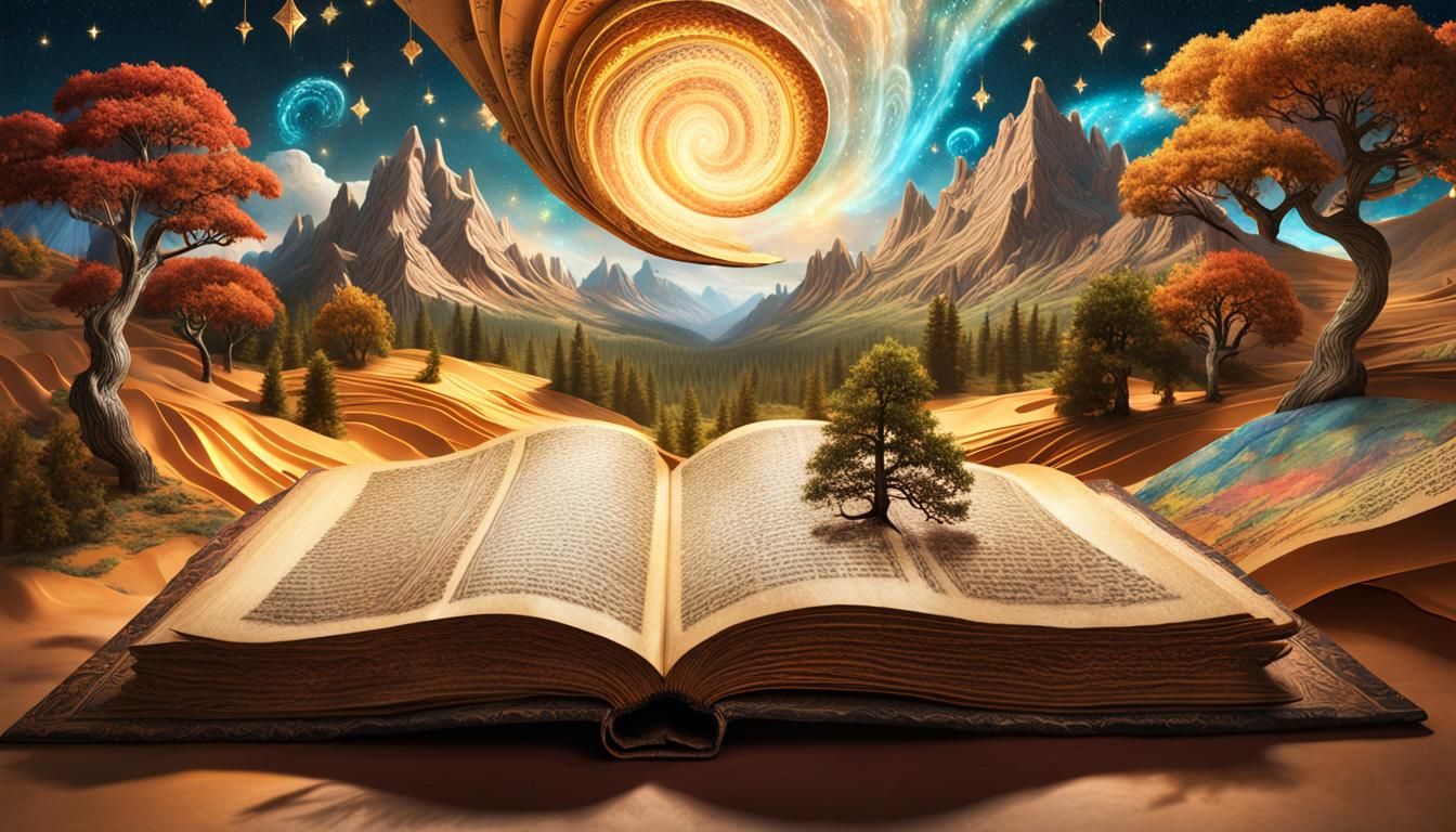 Surreal Book Pages Become Hyperrealistic Landscape