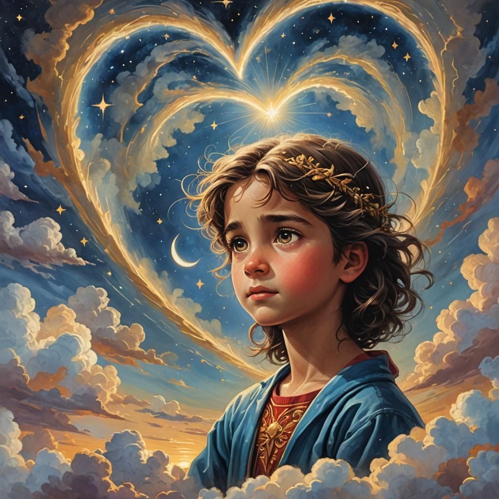 Agujerito del cielo, cuellando el brillo de Dios, un rayo ca...