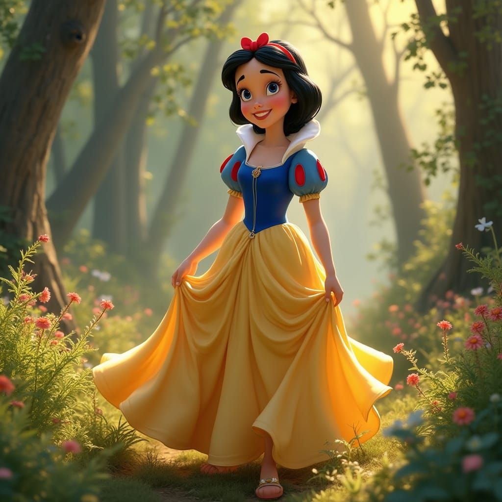 Enchanted Forest Encounter in Vibrant Style