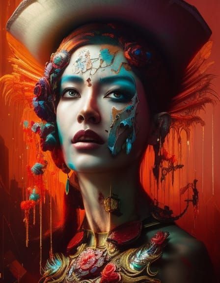 Majestic Mutated Zombie Portrait in Cinematic Realism