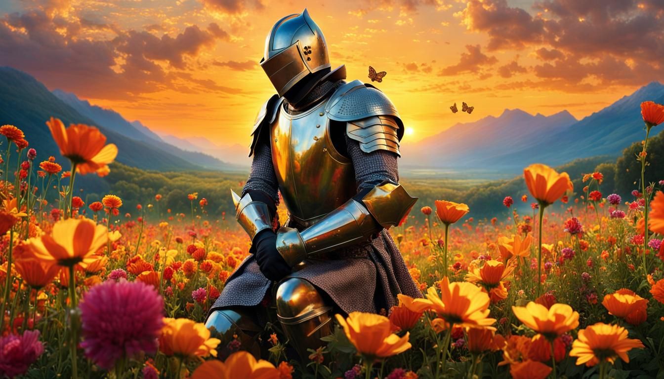 Knight's Meditation at Dawn