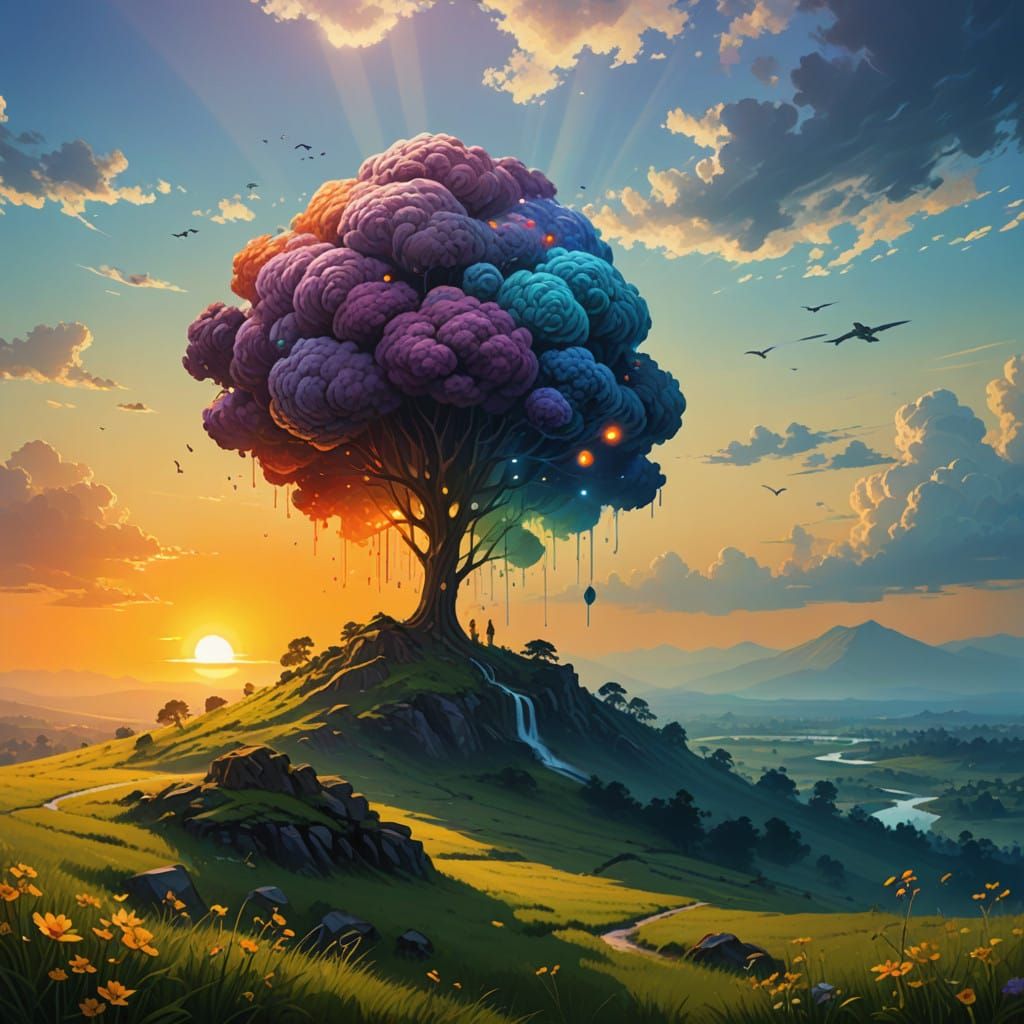 Inspirational Digital Art Vision of Future Possibilities