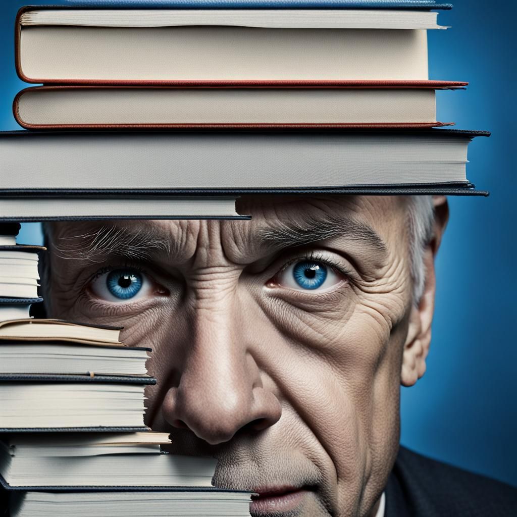 Blue Pen Writes in Old Notebook: Professional Photo