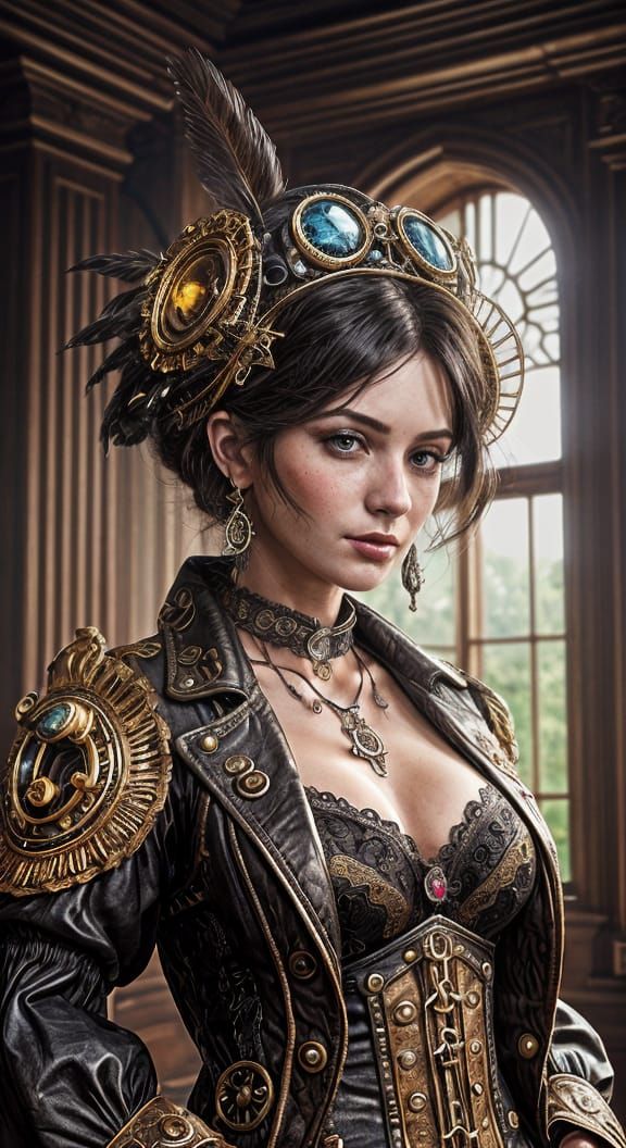 Steampunk Rococo Concept Art in Unreal Engine
