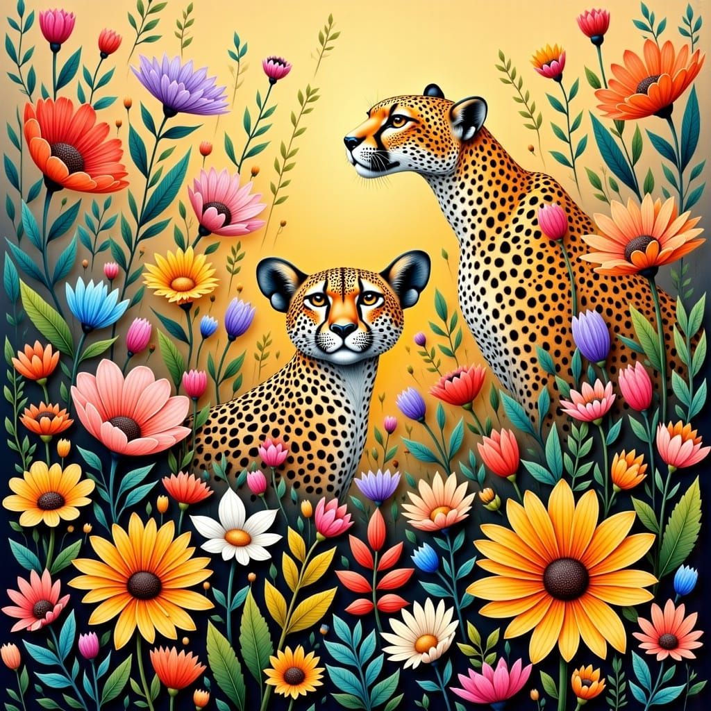 Cheetah in Floral Paradise: Rousseau and Stettheimer Style
