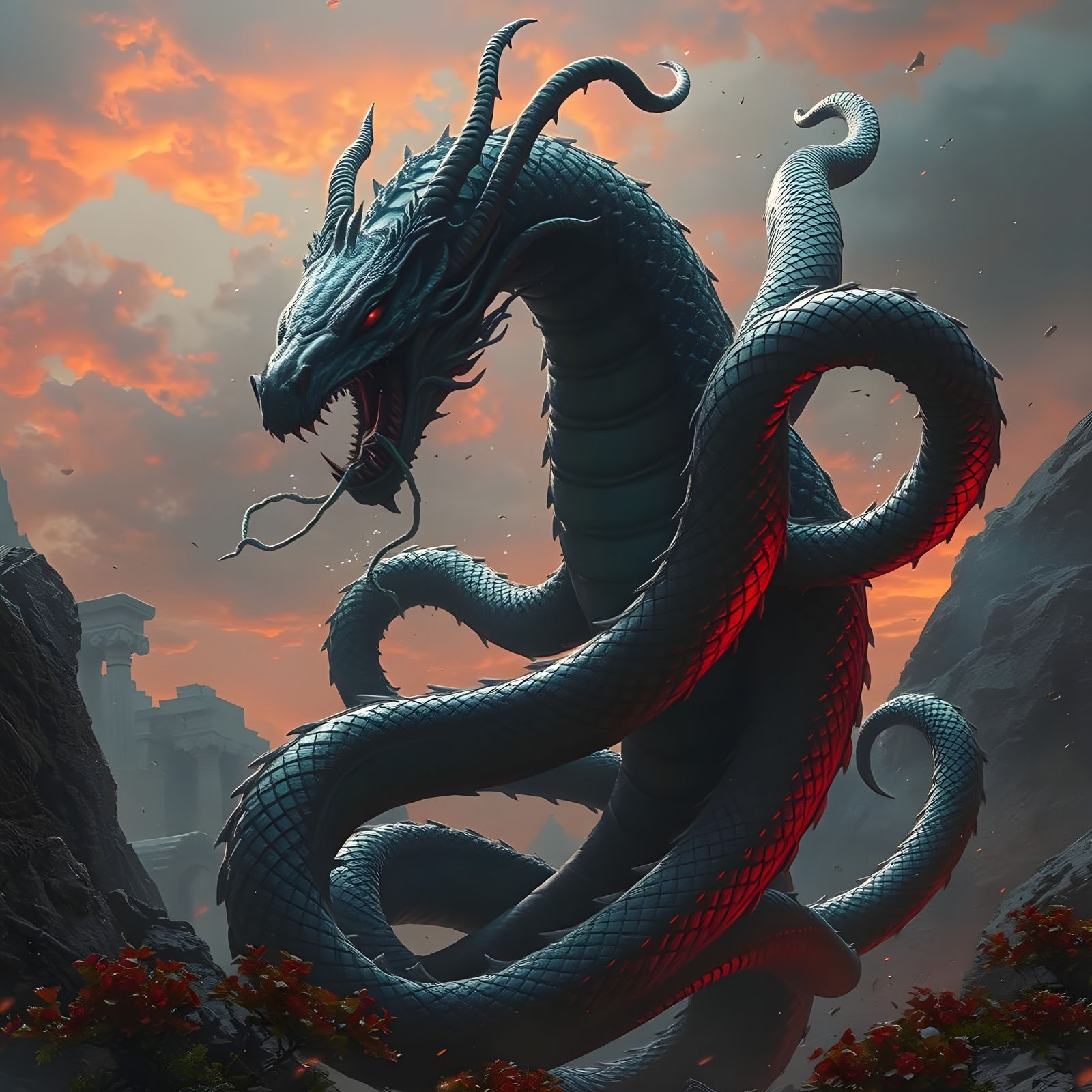 Hydra Monster from Ancient Greek Mythology