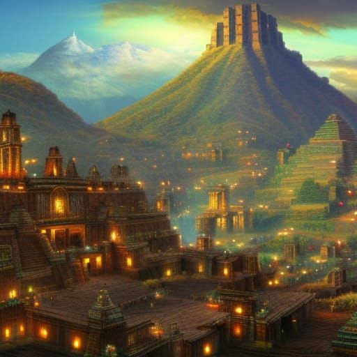Andes Aztec City: Matte Painting in Unreal Engine