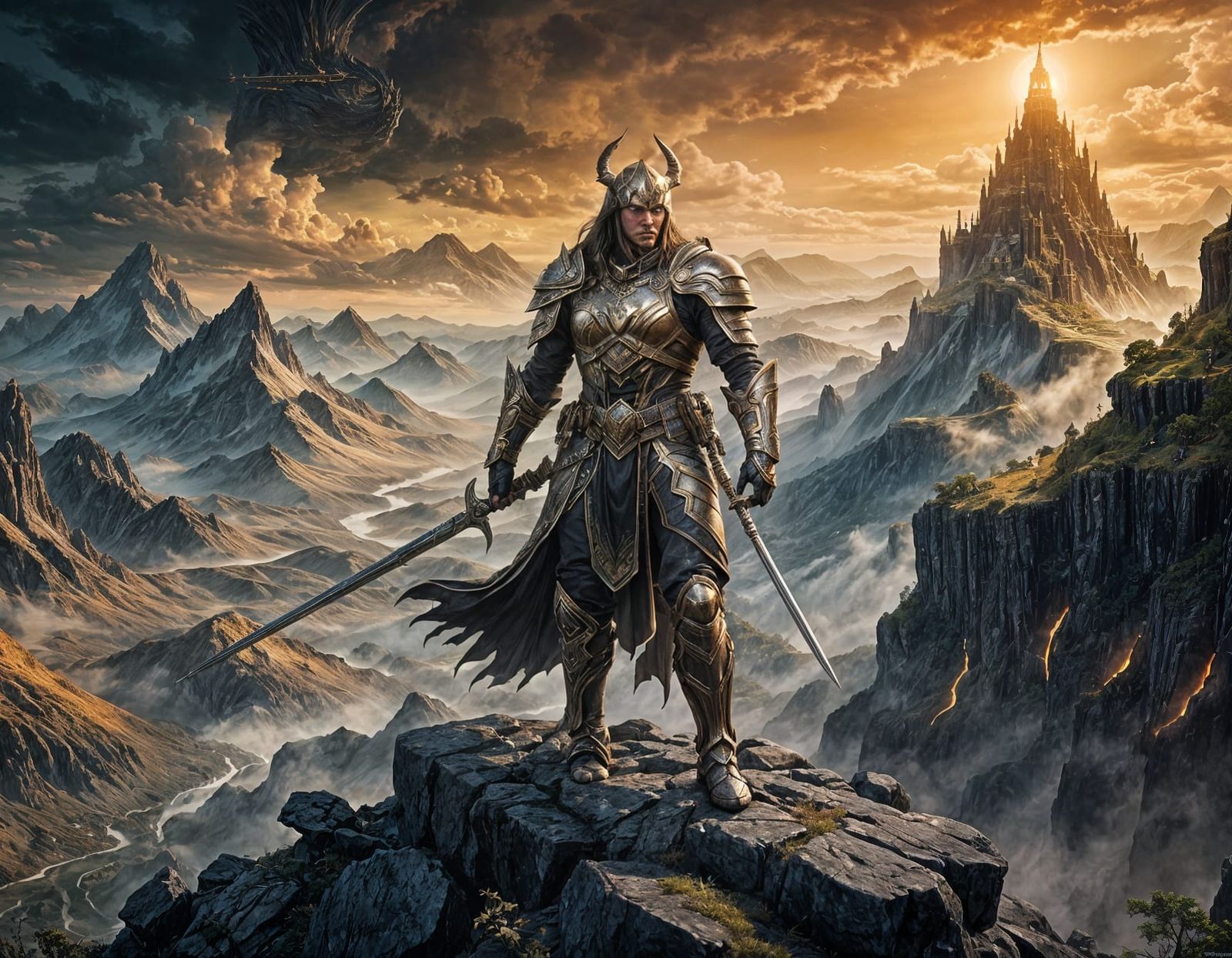 High-Contrast Black and White Fantasy 3D Shapes