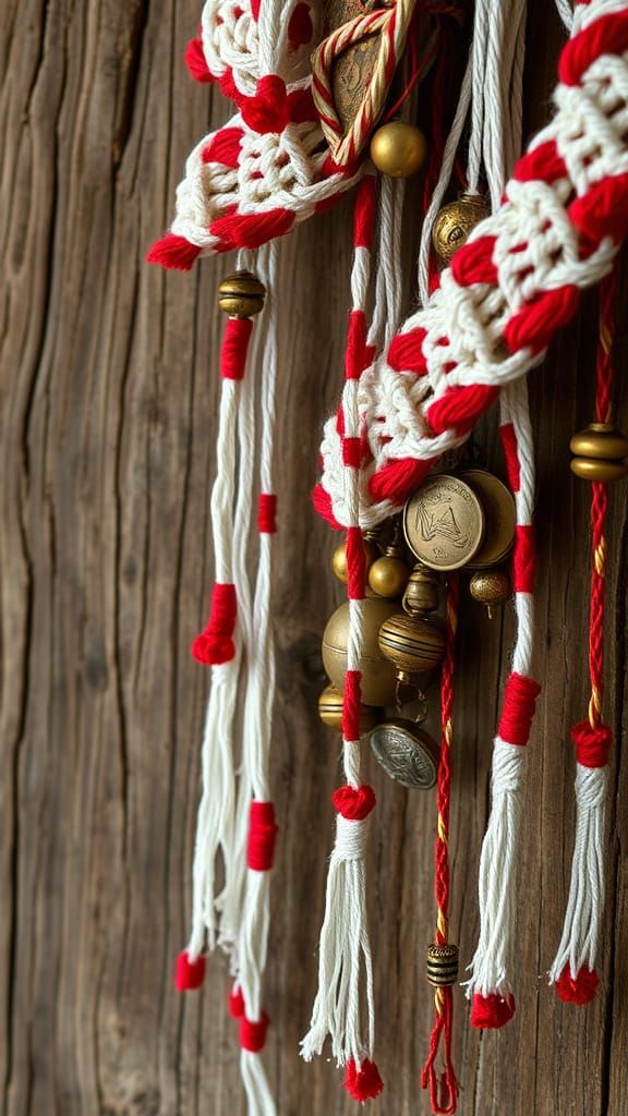 Traditional Bulgarian Martenitsas in Hyper-Realistic Detail
