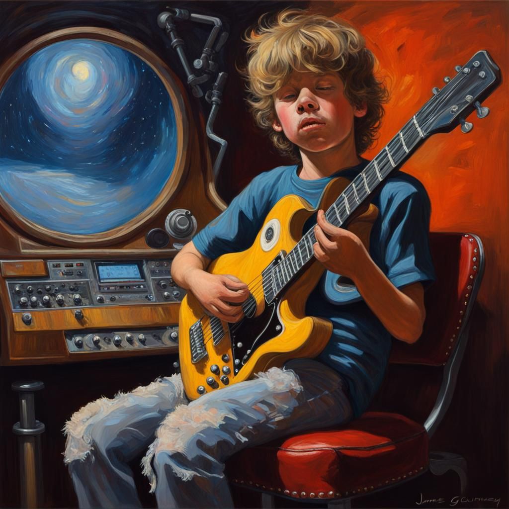 Surreal Machine Dream: An Oil Painting