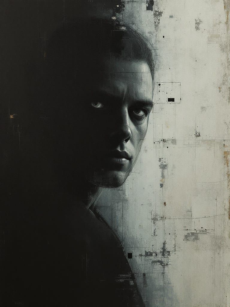 Mysterious Figure Watches with Contemplative Intensity