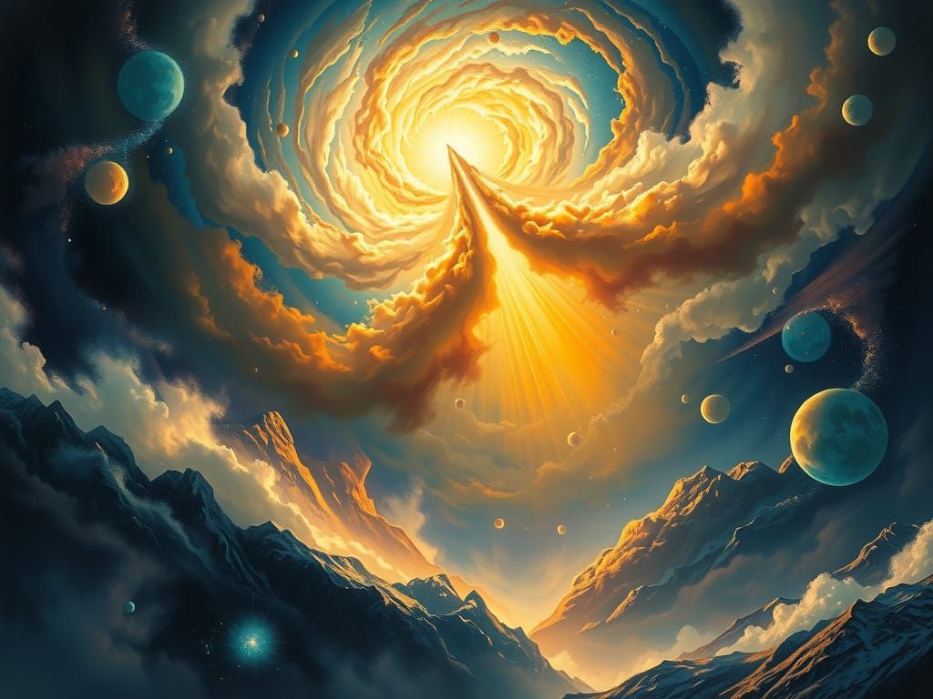 Cosmic Creation Landscape: Heavens and Earth in Hudson River...