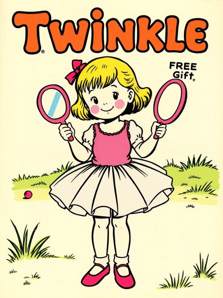 1970s Comic Cover with Girl in Tutu