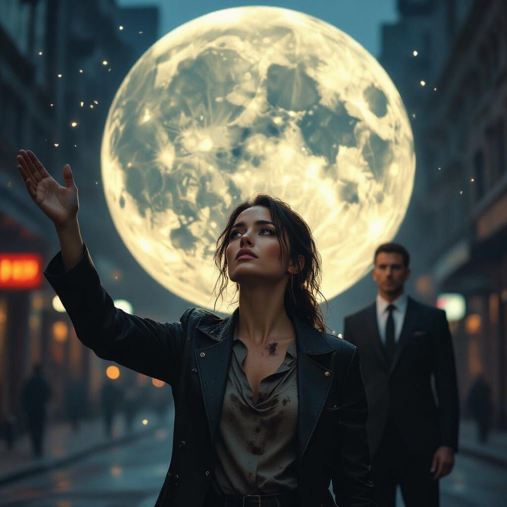 Romantic Cityscape: Billionaire Offers Moon