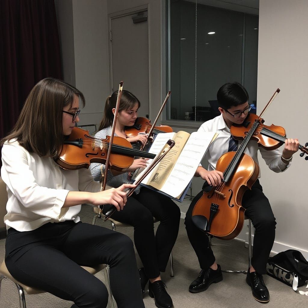 Violins Experiencing an Event