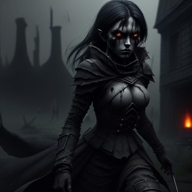 Grimdark Shadow People: A Gothic Vision