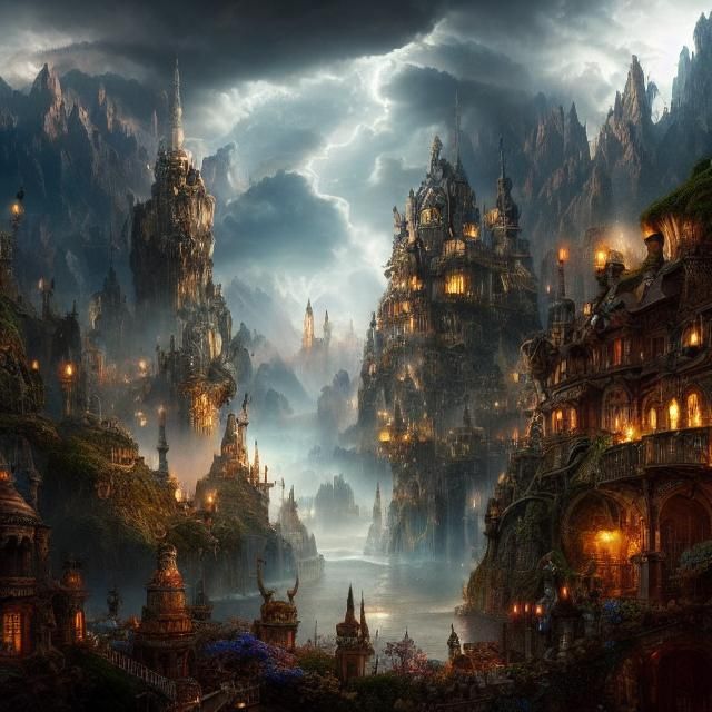 Epic Wonderland Digital Matte Painting