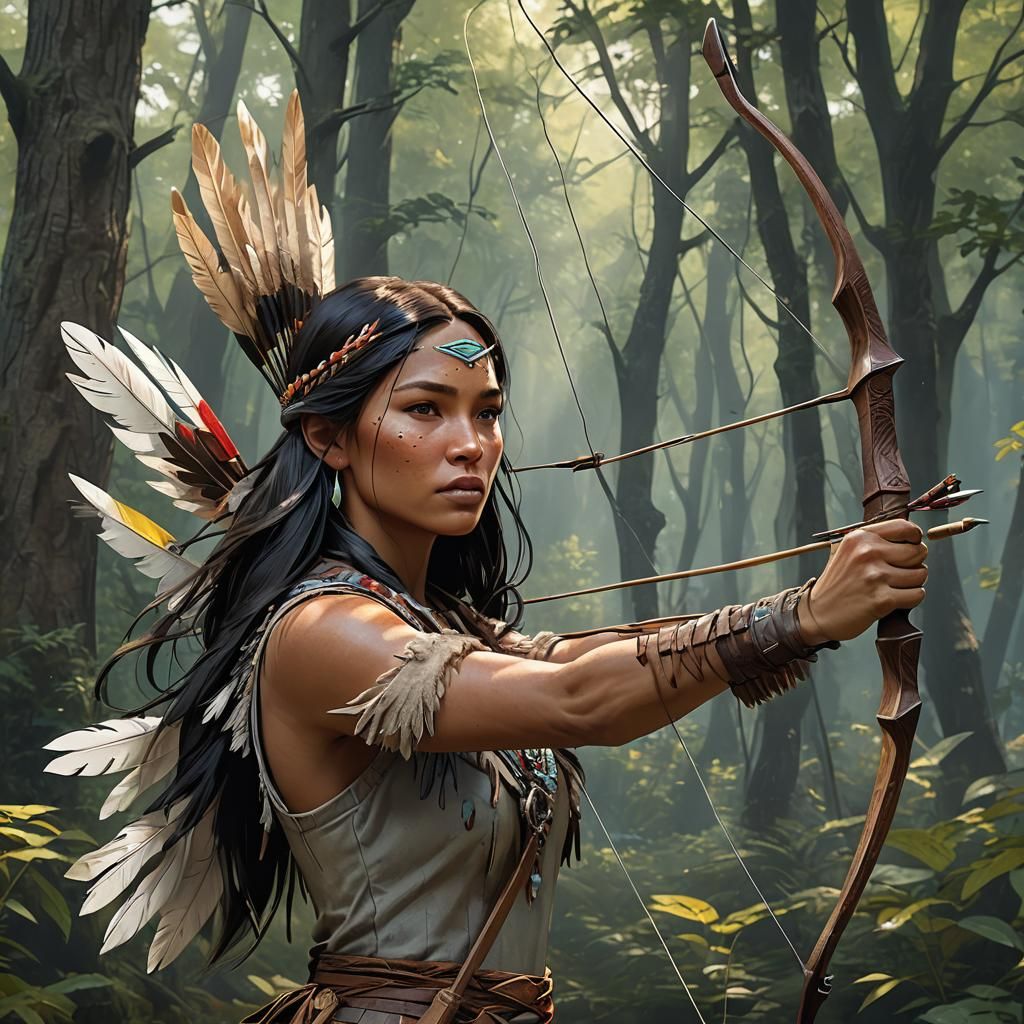 The Archery of Pocahontas.